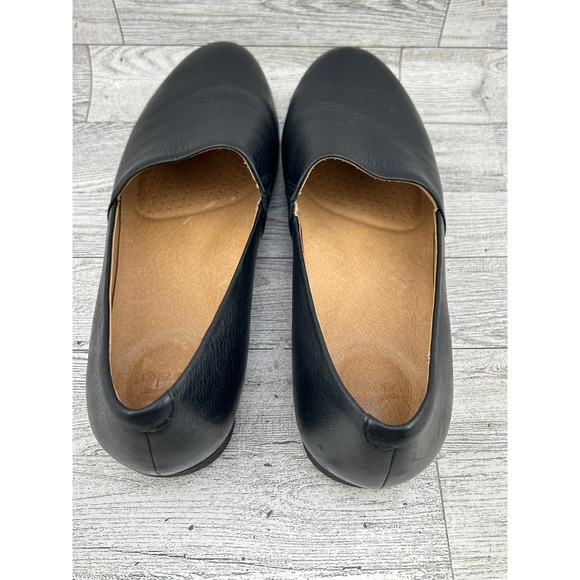 Dansko Fawna Black Leather Loafers Slip On Shoes Womens Size 37 EU 6.5-7 US - Picture 9 of 14